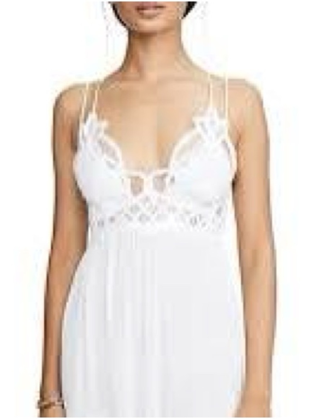 Free People Adella Slip Dress - White